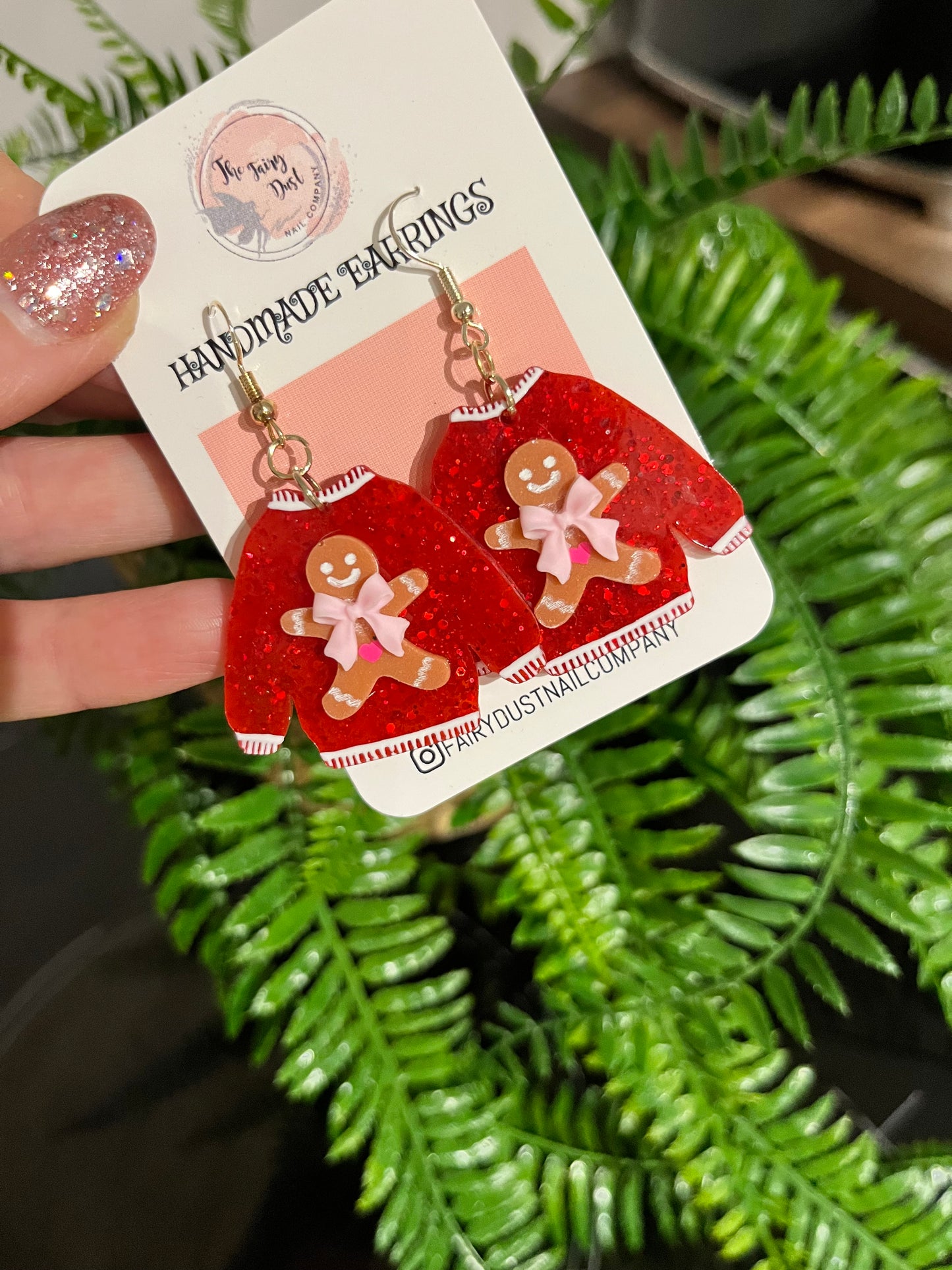 Glitzy Christmas Jumper Earrings
