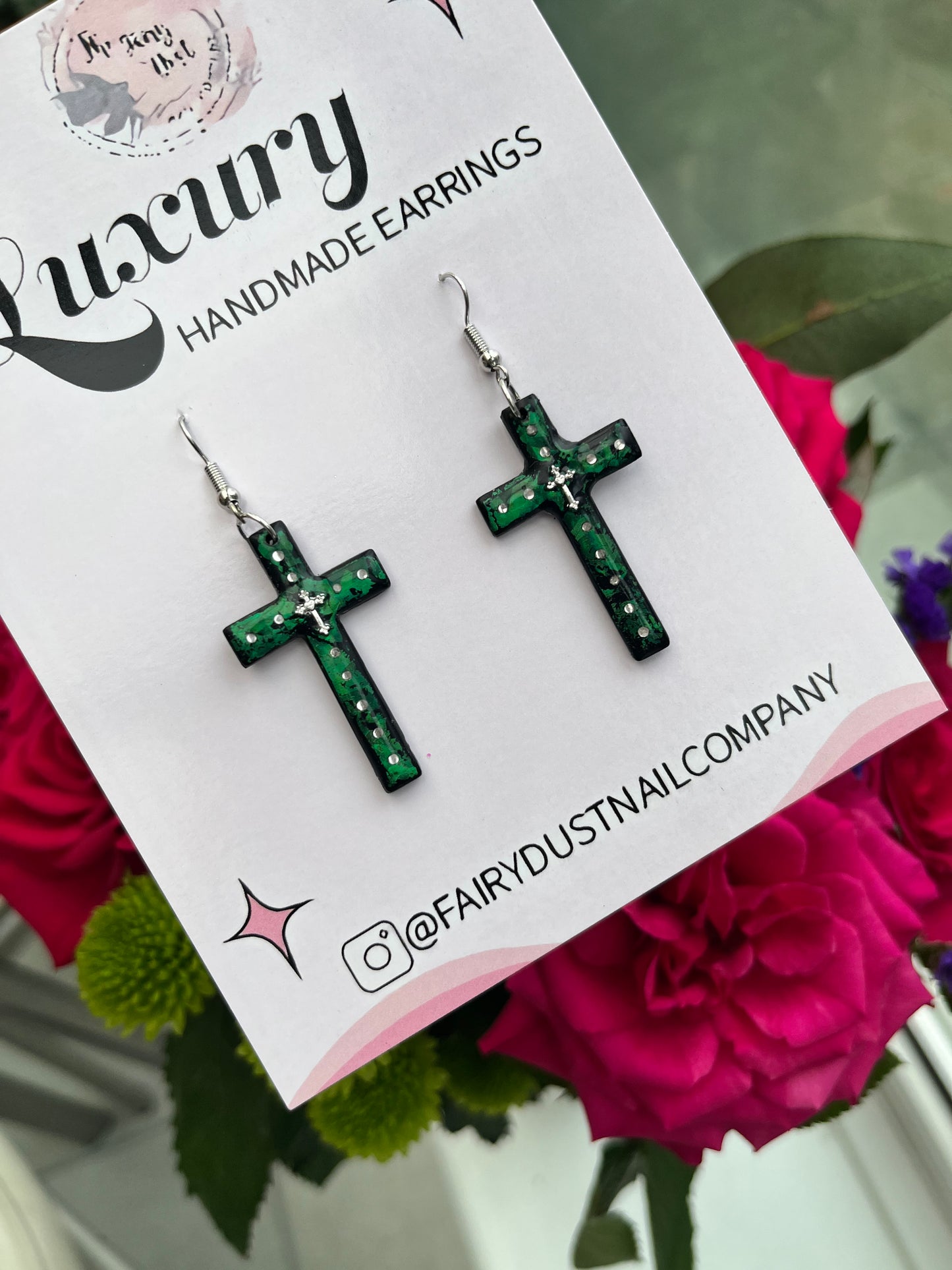 Gothic Cross Earrings