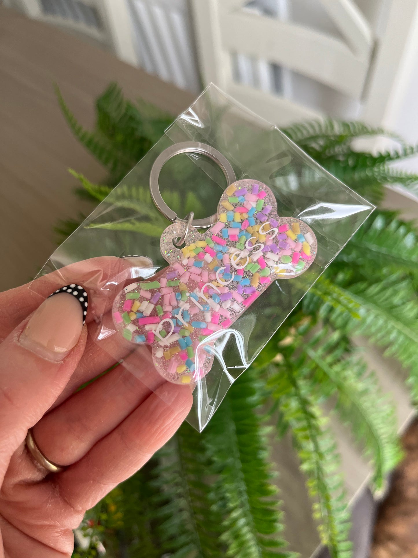 Sugar Sprinkles Personalised Resin Dog Tag