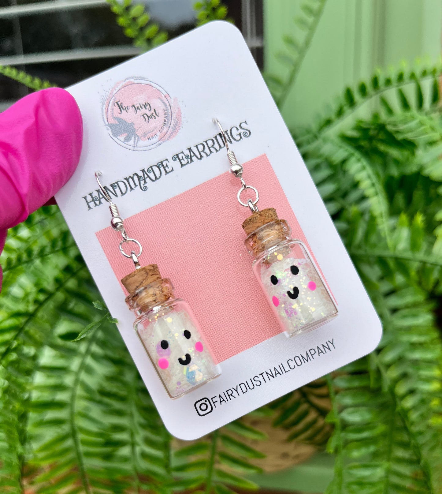 Cute Glitter Buddy Earrings