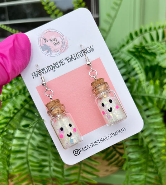 Cute Glitter Buddy Earrings