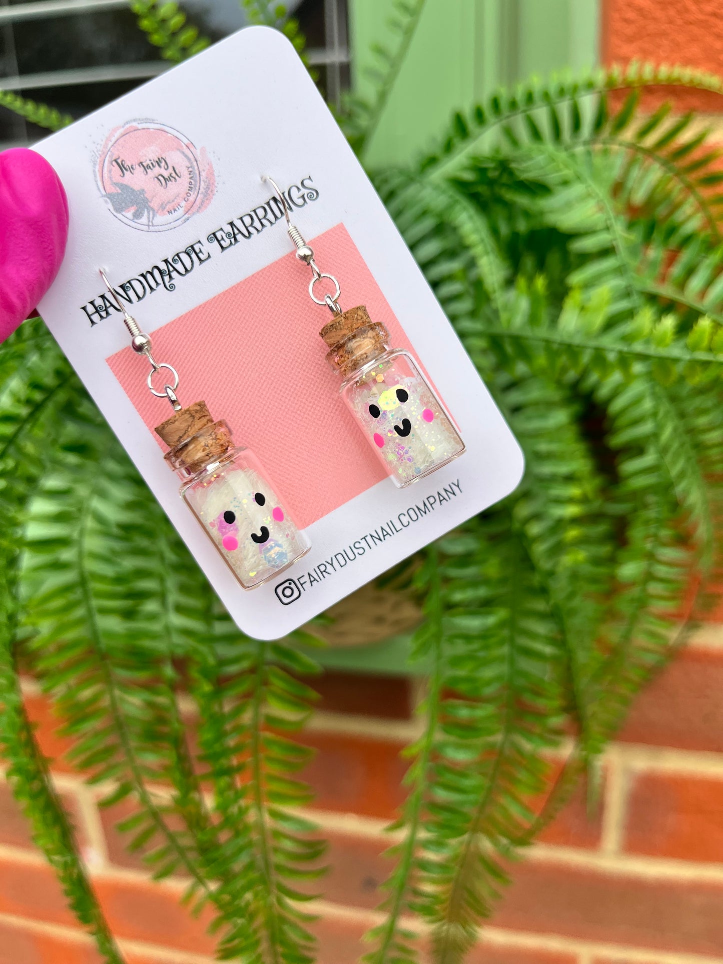 Cute Glitter Buddy Earrings