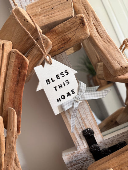 Clay 'Bless This House' Decoration