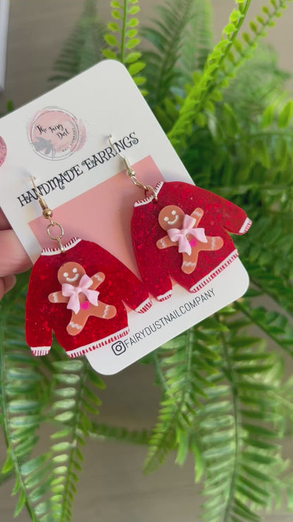 Glitzy Christmas Jumper Earrings